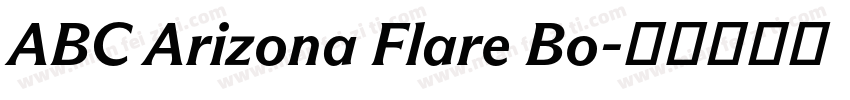 ABC Arizona Flare Bo字体转换